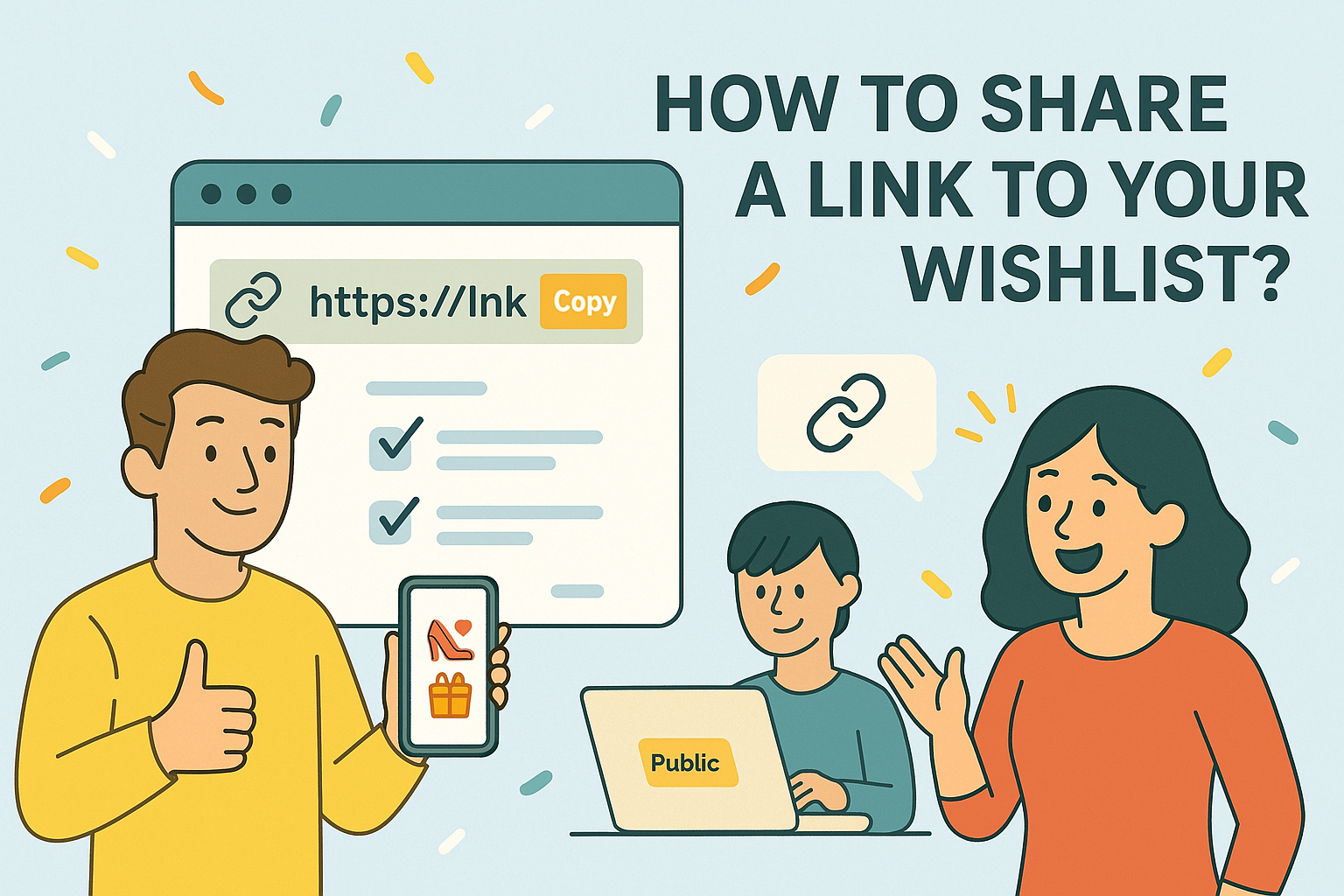 How to share a link to your wishlist?